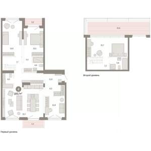 4-к квартира, вторичка, 181м2, 7/7 этаж