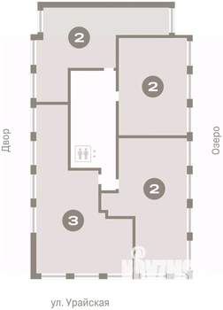 2-к квартира, вторичка, 80м2, 6/8 этаж