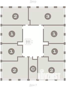 2-к квартира, вторичка, 70м2, 15/17 этаж