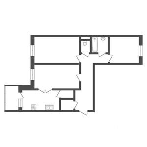 3-к квартира, вторичка, 82м2, 5/16 этаж