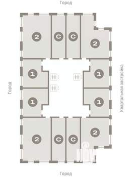 2-к квартира, вторичка, 64м2, 10/25 этаж