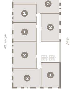 2-к квартира, вторичка, 77м2, 10/17 этаж