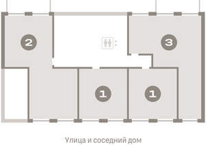 1-к квартира, вторичка, 43м2, 2/11 этаж