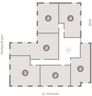 2-к квартира, вторичка, 72м2, 4/16 этаж