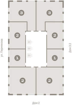 2-к квартира, вторичка, 57м2, 11/25 этаж