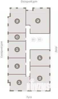 2-к квартира, вторичка, 75м2, 9/17 этаж