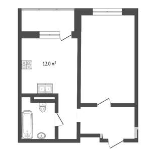 1-к квартира, вторичка, 34м2, 6/16 этаж