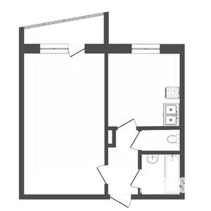 1-к квартира, вторичка, 33м2, 9/9 этаж
