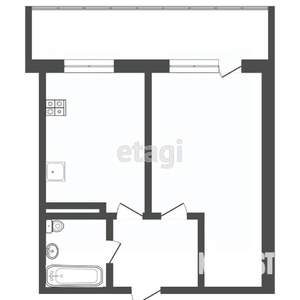 1-к квартира, вторичка, 38м2, 14/16 этаж