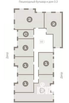 1-к квартира, вторичка, 41м2, 6/11 этаж