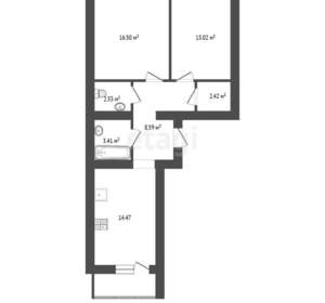 2-к квартира, вторичка, 61м2, 16/12 этаж
