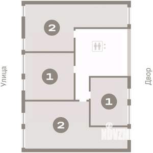 2-к квартира, вторичка, 71м2, 4/7 этаж