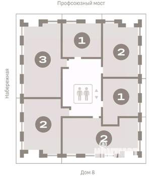 2-к квартира, вторичка, 76м2, 7/9 этаж