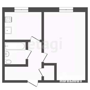 1-к квартира, вторичка, 36м2, 3/5 этаж