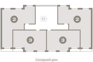 2-к квартира, вторичка, 83м2, 6/8 этаж