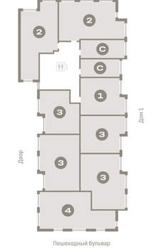 4-к квартира, вторичка, 131м2, 3/8 этаж