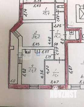 3-к квартира, вторичка, 102м2, 11/13 этаж