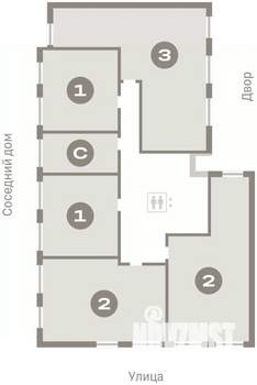 1-к квартира, вторичка, 38м2, 2/7 этаж