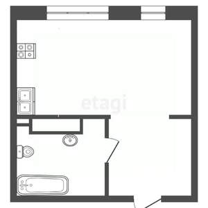 Студия квартира, вторичка, 25м2, 3/23 этаж