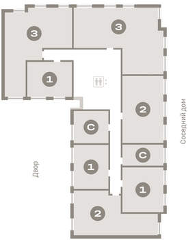 1-к квартира, вторичка, 35м2, 7/17 этаж