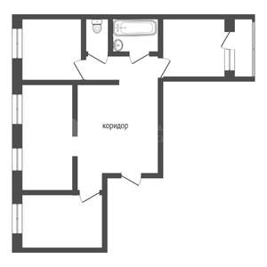 3-к квартира, вторичка, 80м2, 4/5 этаж