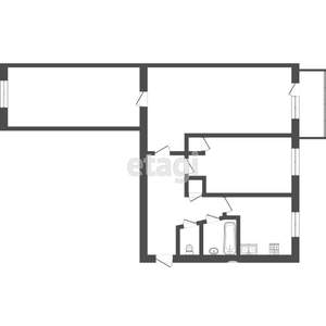 3-к квартира, вторичка, 59м2, 5/5 этаж
