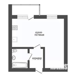 Студия квартира, вторичка, 28м2, 1/16 этаж