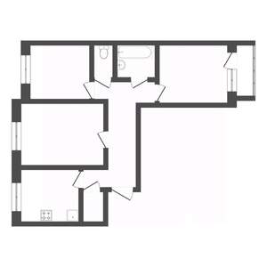 3-к квартира, вторичка, 69м2, 1/9 этаж