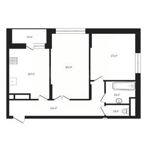 2-к квартира, вторичка, 75м2, 19/20 этаж