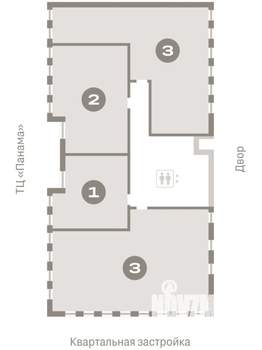 2-к квартира, вторичка, 65м2, 9/9 этаж