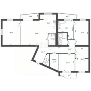 4-к квартира, вторичка, 201м2, 5/14 этаж