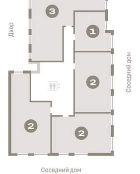 2-к квартира, вторичка, 71м2, 3/8 этаж