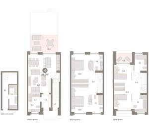 4-к квартира, вторичка, 169м2, 1/8 этаж