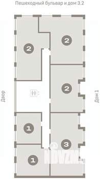 2-к квартира, вторичка, 77м2, 5/7 этаж