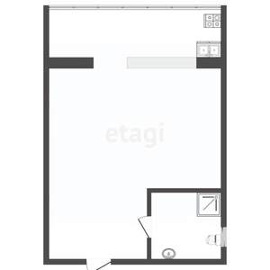 Студия квартира, вторичка, 17м2, 8/8 этаж