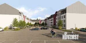 2-к квартира, строящийся дом, 54м2, 4/4 этаж