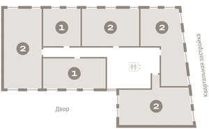 1-к квартира, вторичка, 57м2, 4/10 этаж