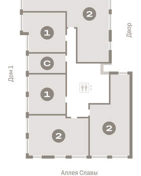 2-к квартира, вторичка, 95м2, 2/16 этаж