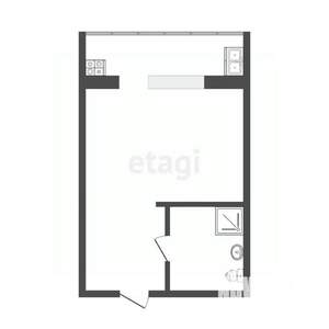 Студия квартира, вторичка, 17м2, 5/8 этаж