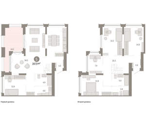 4-к квартира, вторичка, 168м2, 16/16 этаж