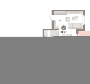 2-к квартира, вторичка, 85м2, 7/11 этаж