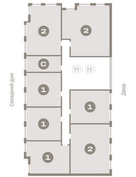 2-к квартира, вторичка, 75м2, 5/17 этаж