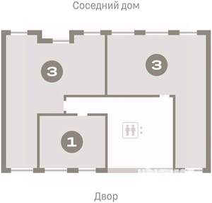3-к квартира, вторичка, 83м2, 3/9 этаж