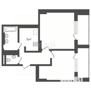 2-к квартира, вторичка, 50м2, 16/17 этаж