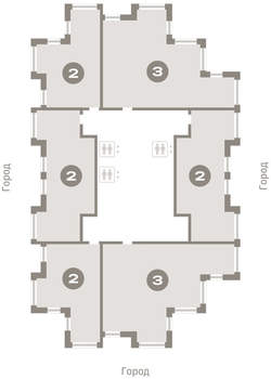 3-к квартира, вторичка, 92м2, 21/25 этаж