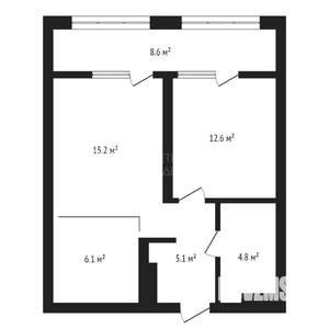 1-к квартира, вторичка, 52м2, 12/12 этаж