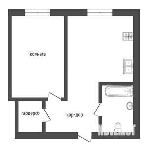 1-к квартира, вторичка, 41м2, 6/10 этаж
