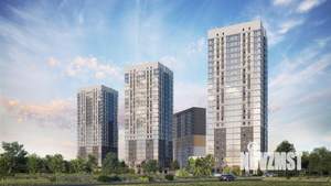 2-к квартира, строящийся дом, 66м2, 1/23 этаж