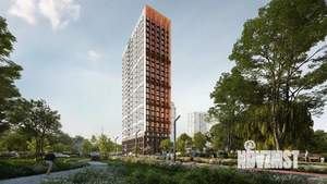 1-к квартира, строящийся дом, 39м2, 9/25 этаж