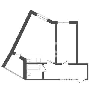 1-к квартира, вторичка, 52м2, 3/9 этаж